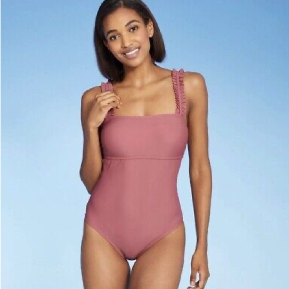 NWT!! Kona Sol pink one-piece bathing suit